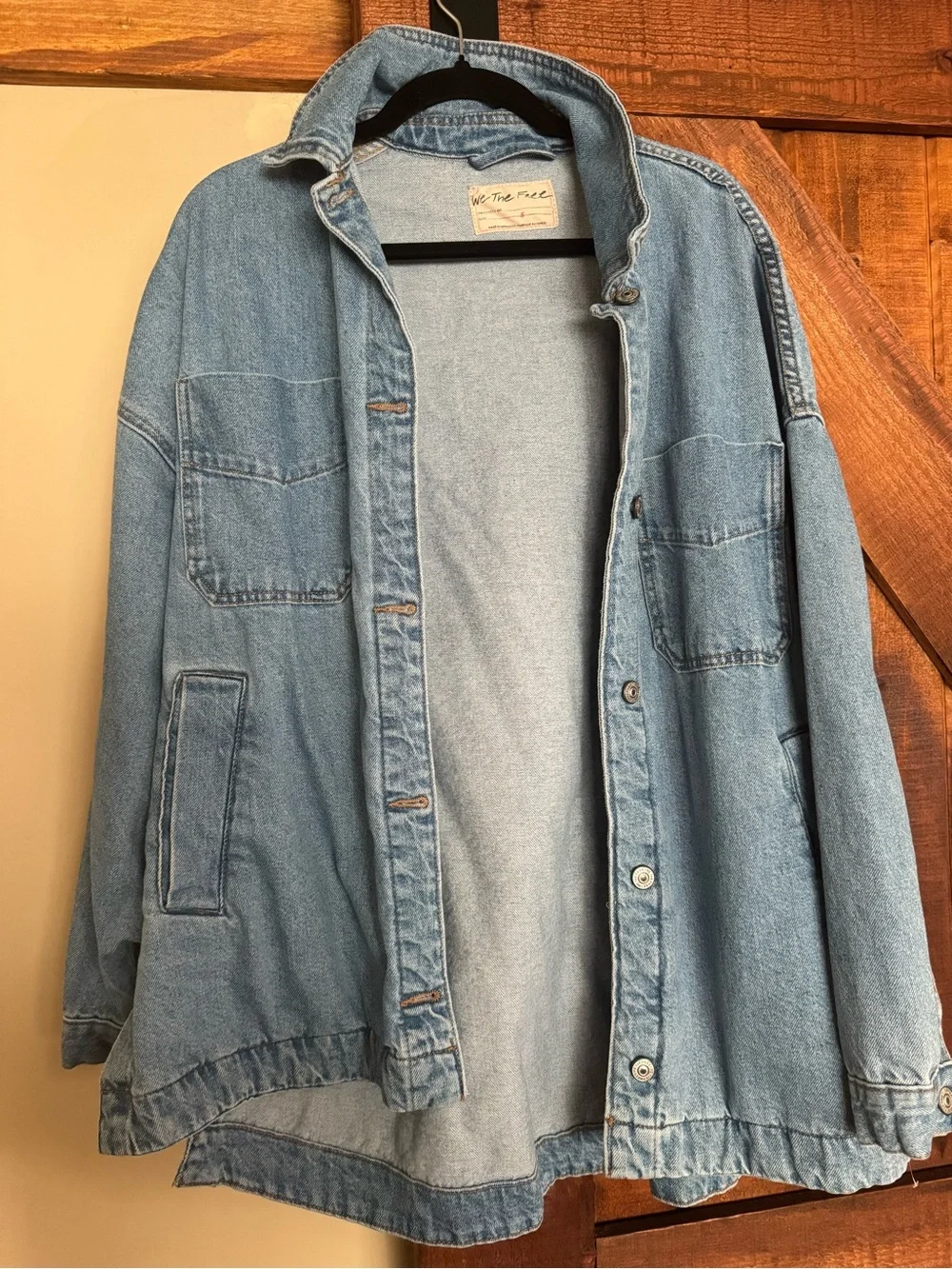 NWOT Free People We The Free Madison City Denim Jacket - Picture 2 of 7